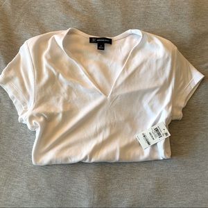 INC by Macy’s ~ white v-neck tee
